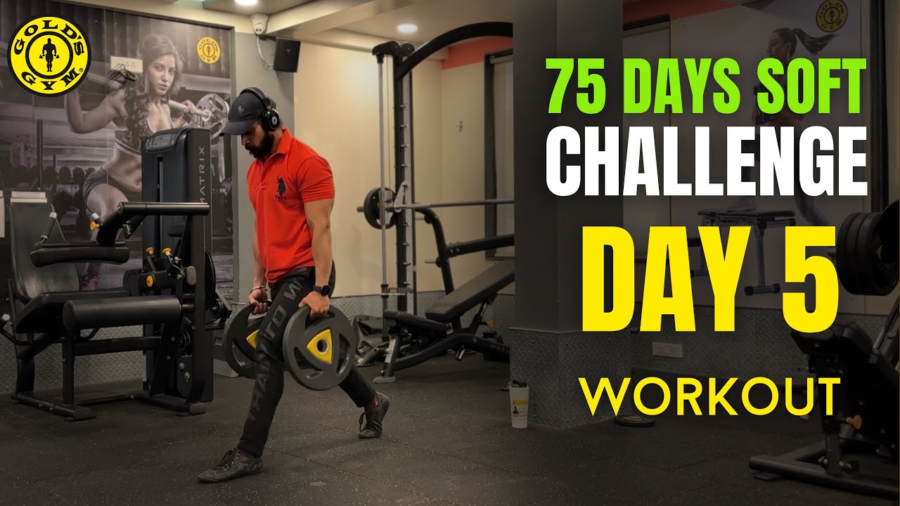 75 Days Soft Challenge-Day 5 | Workout | 75Hard Challenge ka Easy version- 75Soft Challenge #75hard