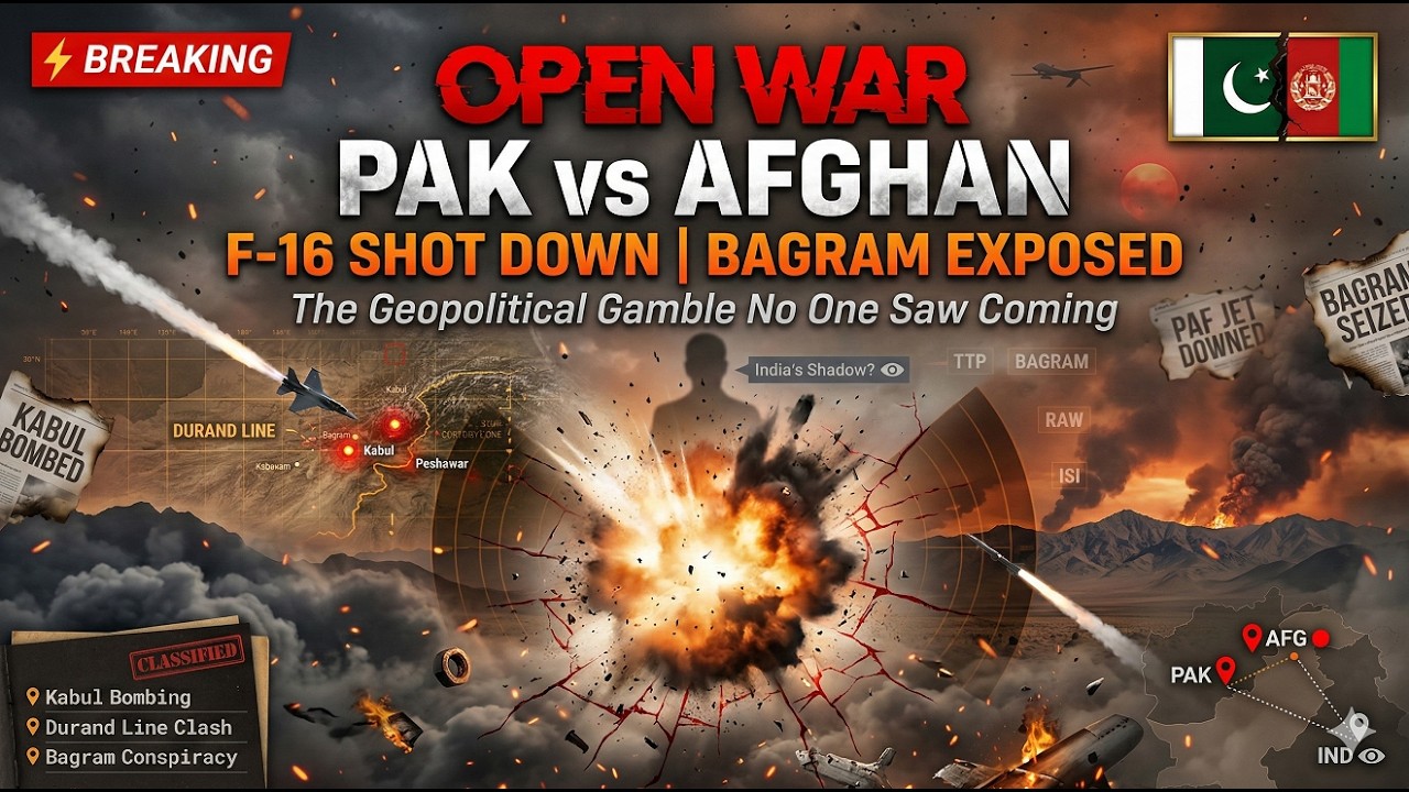 Pakistan vs Afghanistan: Open War Declared &mdash; F-16 Shot Down, Bagram Airbase & Geopolitical Gamble