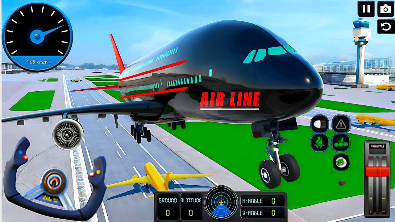 Real Flight Airplane City Pilot Simulator - Plane Boeing Emergency Landing - Android Gameplay
