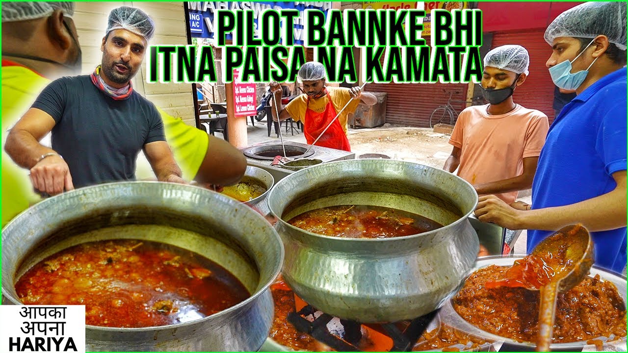 Delhi Street Food | Pilot Saab ki Mutton Biryani, Desi Ghee Korma, Chicken Dhaba**mouth watering!