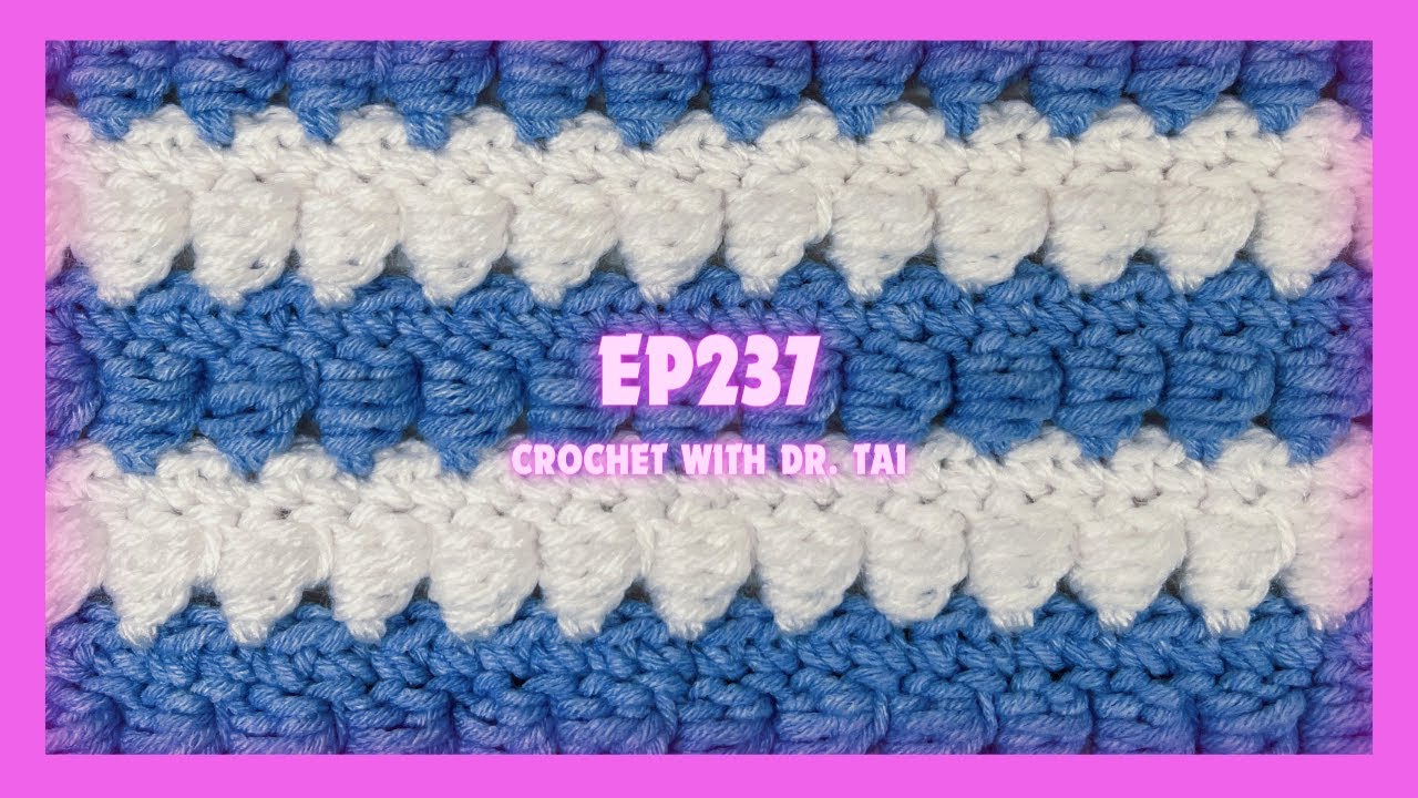 【EP237】 Crochet the Bead Stitch Pattern Tutorial TRY IT!!!