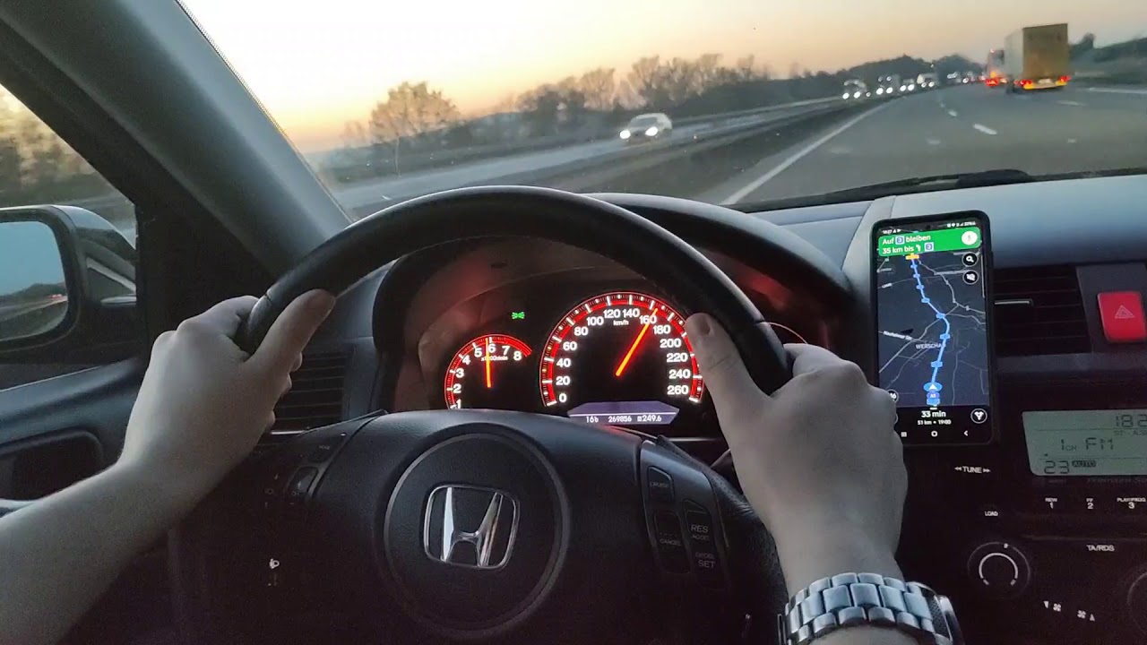 Honda Accord 2.0 155 PS i-VTEC on Autobahn (NO SPEED LIMIT), Germany