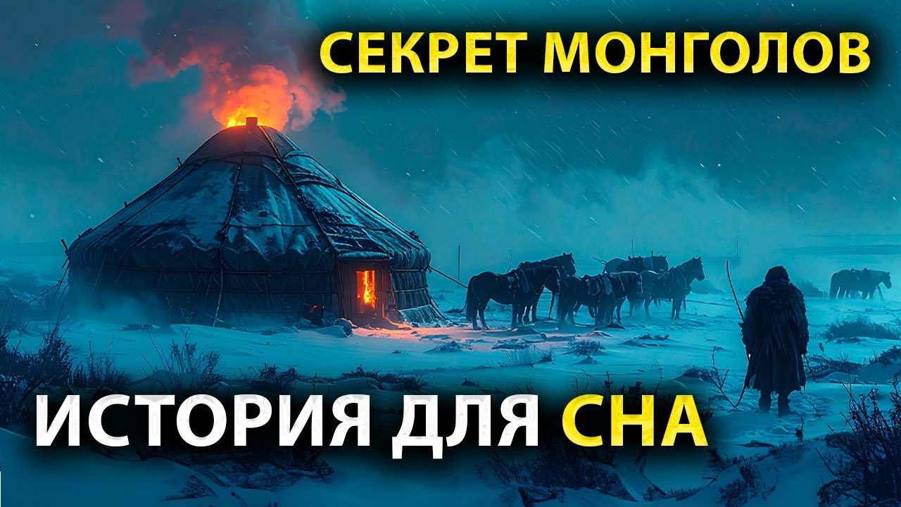 Как Переживали Зиму Монголы: Сон в Юрте среди Морозов | История для сна