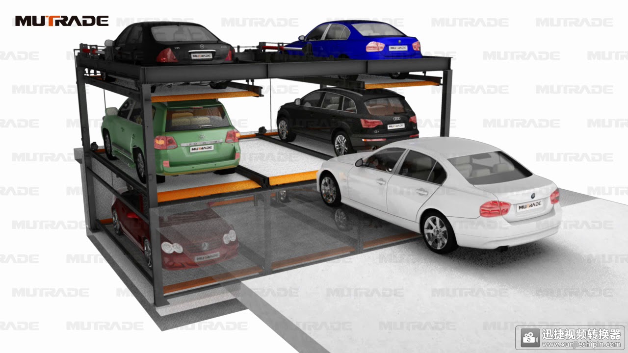 3 level puzzle parking system