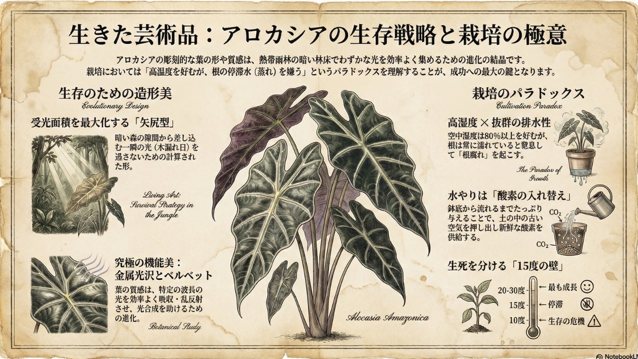 【生きる彫刻】アロカシアの世界を徹底解説