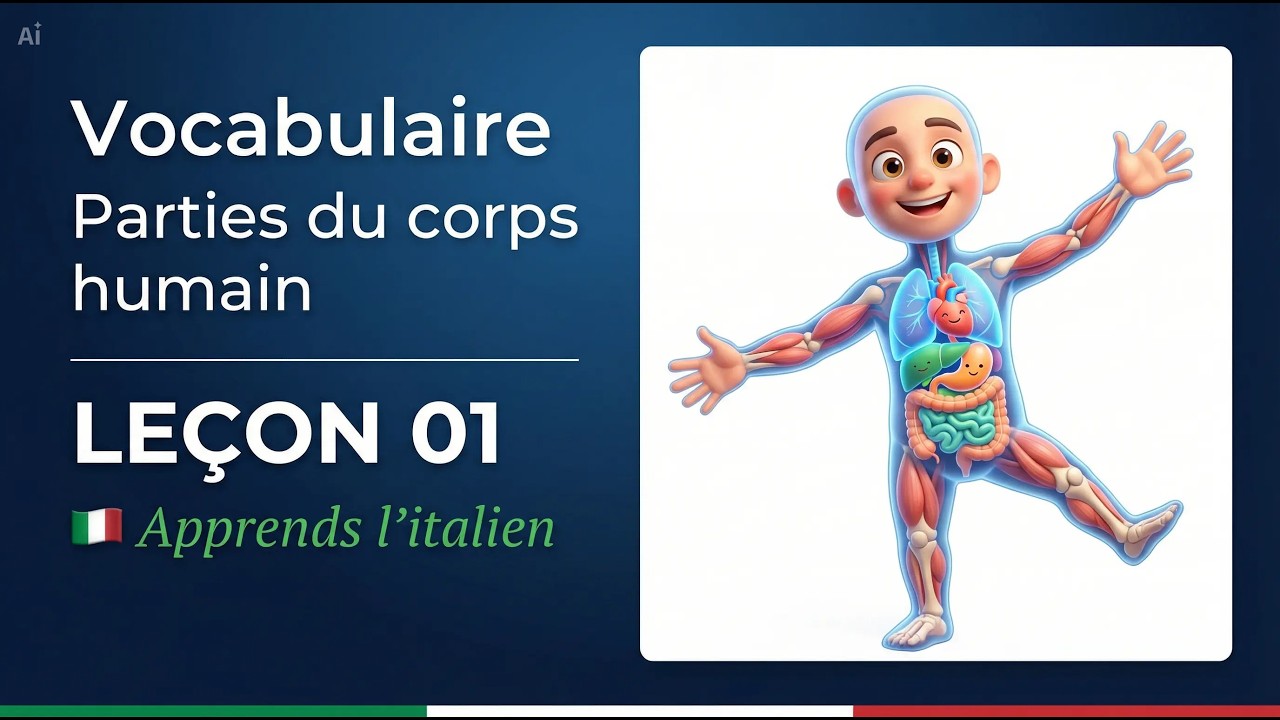 Leçon 1 : Les parties du corps humain - Apprendre l’italien