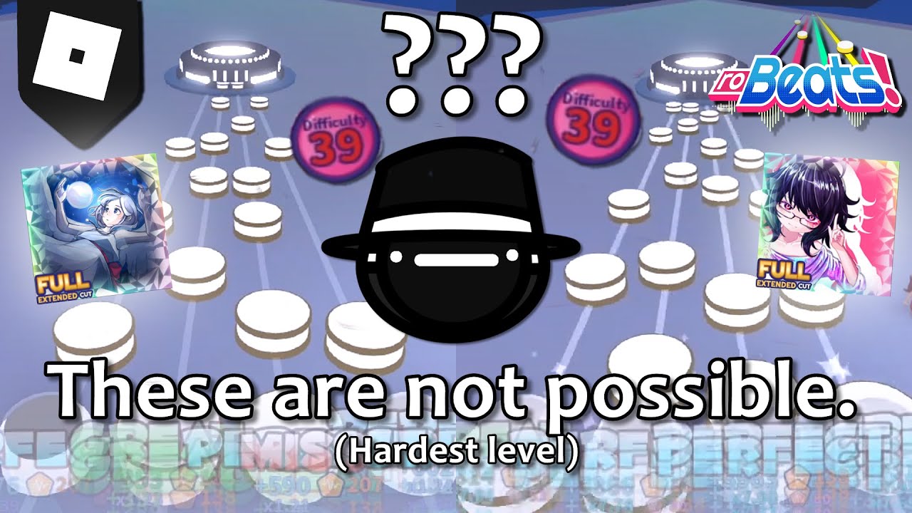 FINALLY Trying Out The NEW IMPOSSIBLE Difficulty 39s... (Roblox RoBeats)