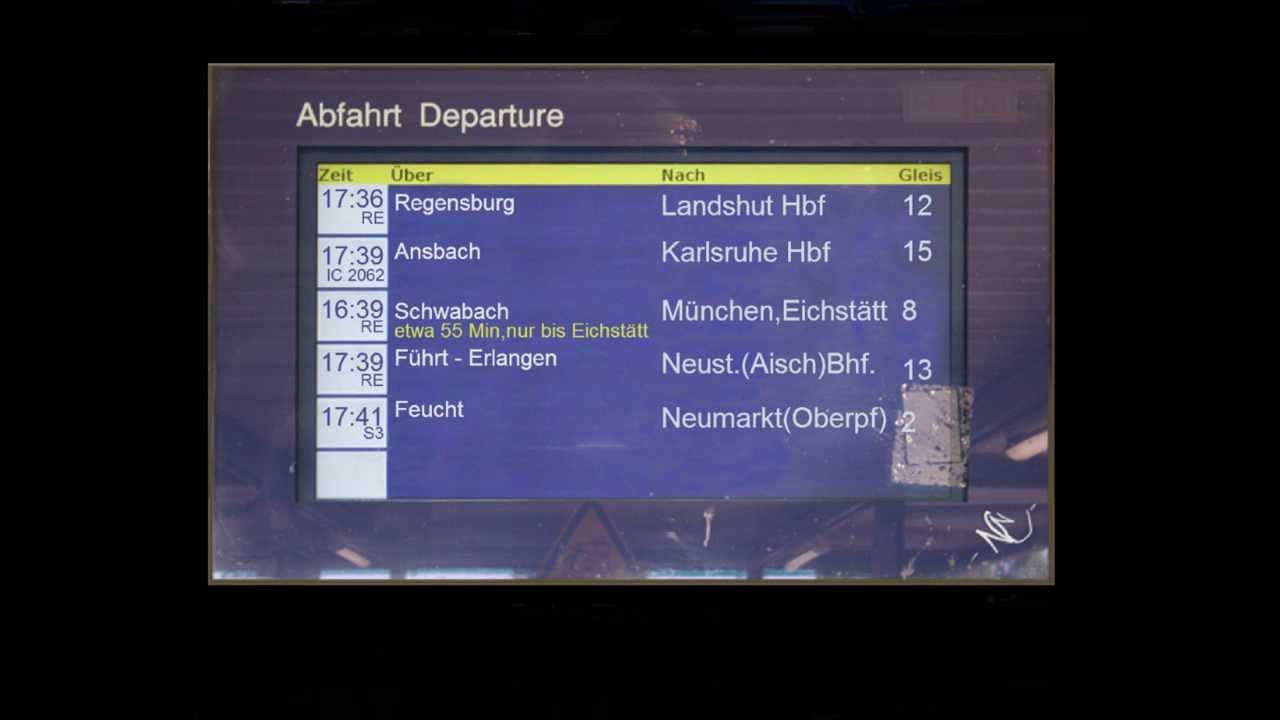 Nürnberg Hbf Die NEUEN Bahnsteigsansagen