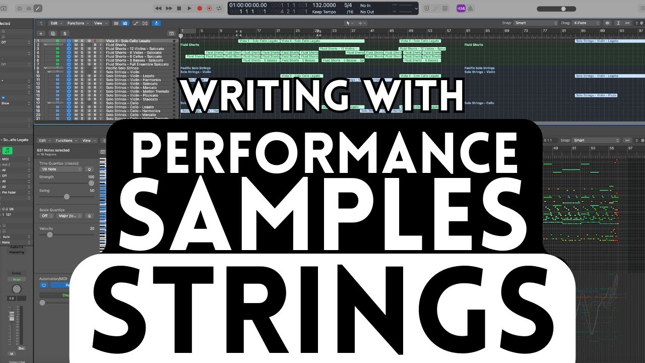 Writing with new Performance Samples: Pacific Solo Strings, Vista II Solo Cello & Fluid Shorts III