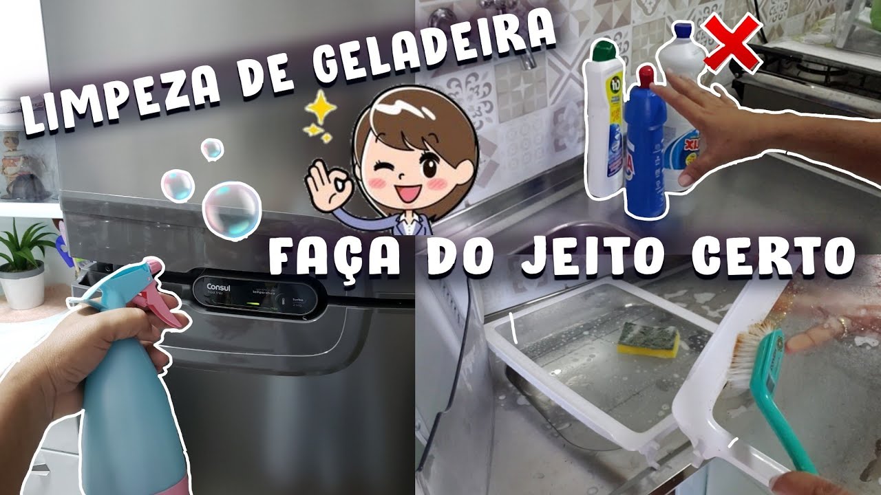 LIMPEZA COMPLETA DA GELADEIRA | CUIDADO COM O QUE VOCÊ USA | por casa limpa