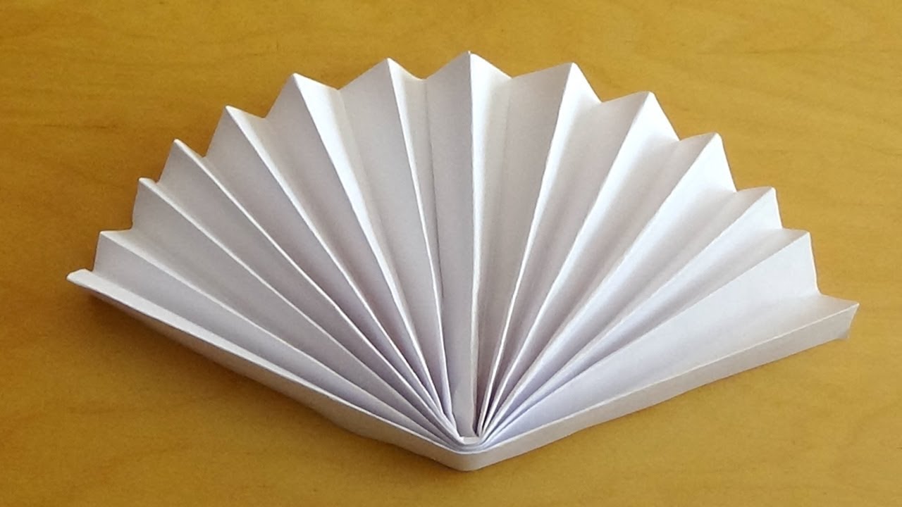 Cómo hacer un abanico sencillo de papel