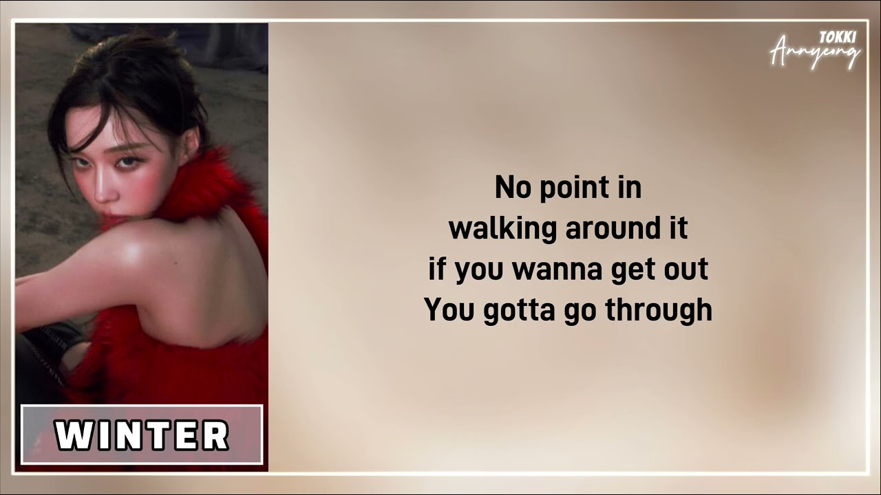 WINTER - BLUE LYRICS 