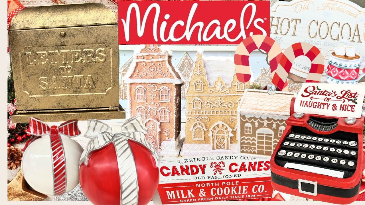 MICHAELS CHRISTMAS DECOR SHOP WITH ME 2023 | NEW GINGERBREAD COLLECTION!!!