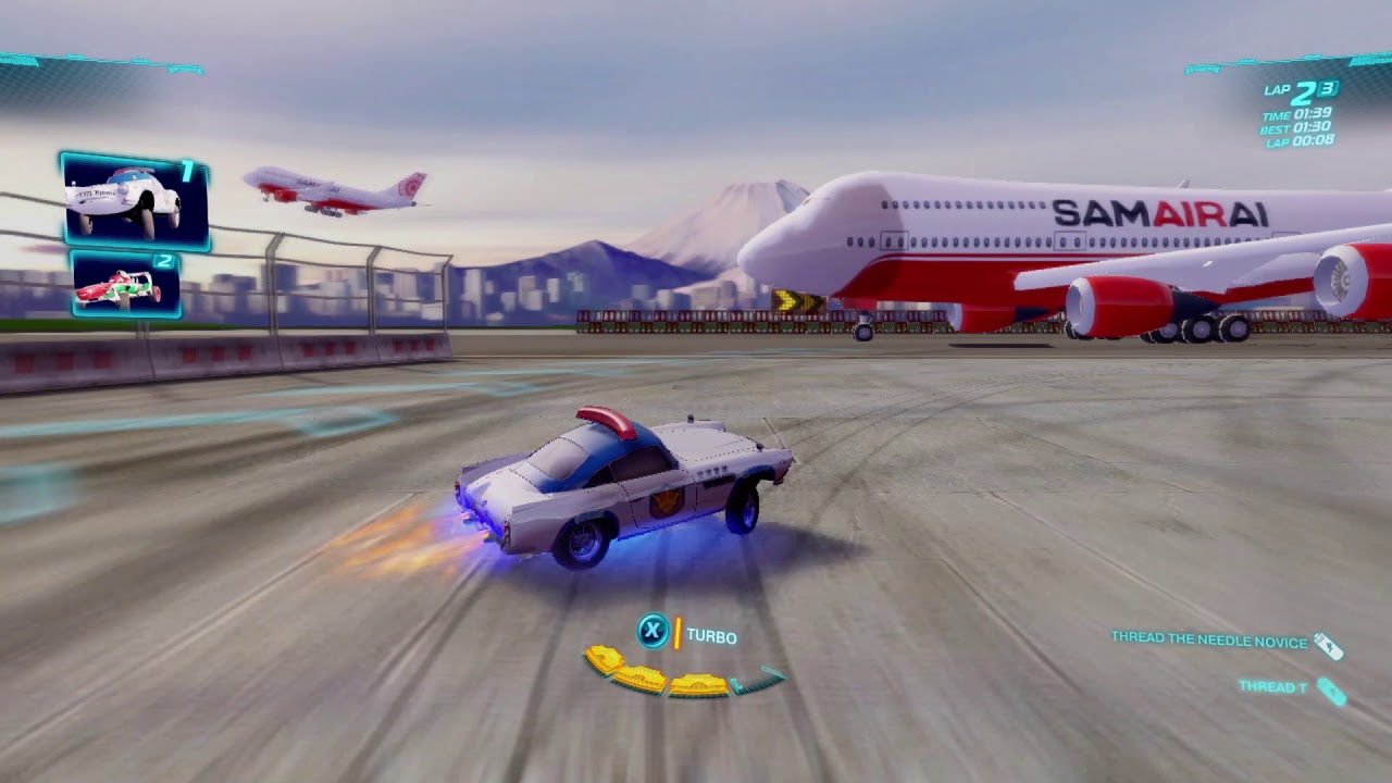 Cars 2: The Video Game | Finn (Airport Security) - Runway Tour | WhitePotatoYT!
