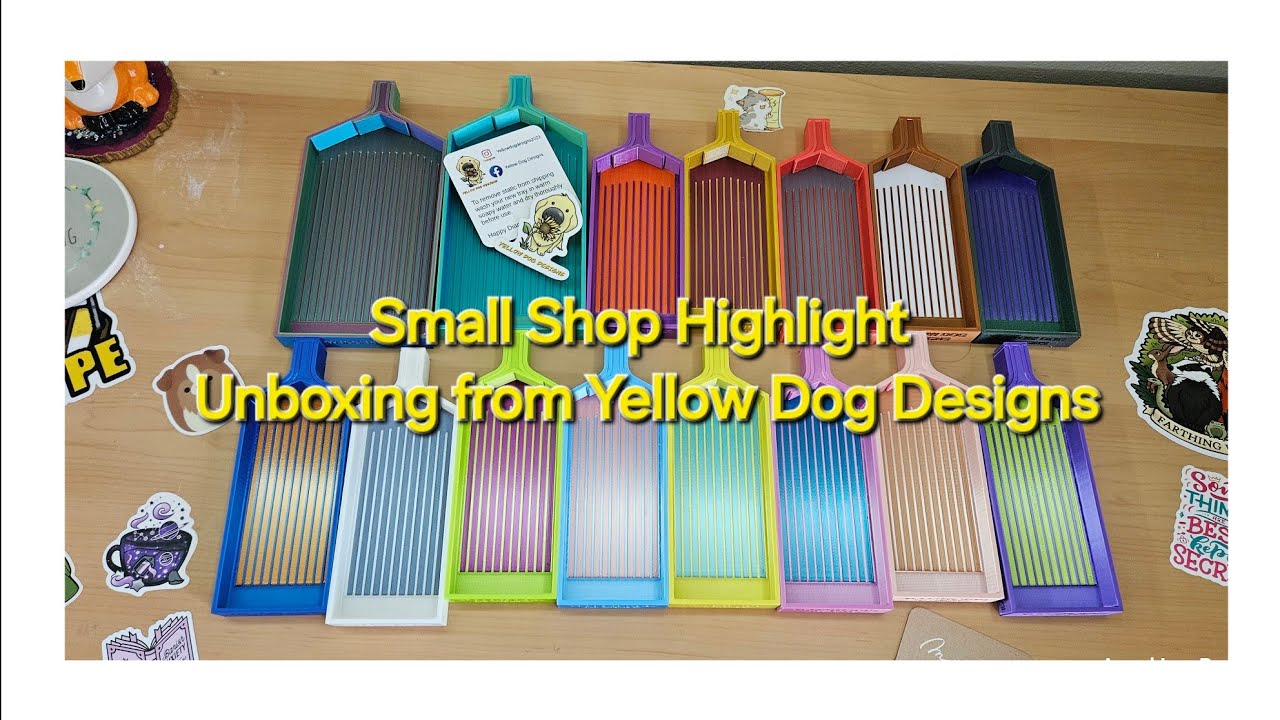 Small Shop Hightlight from Yellow Dog Designs | Unboxing Two Tone Trays 💛