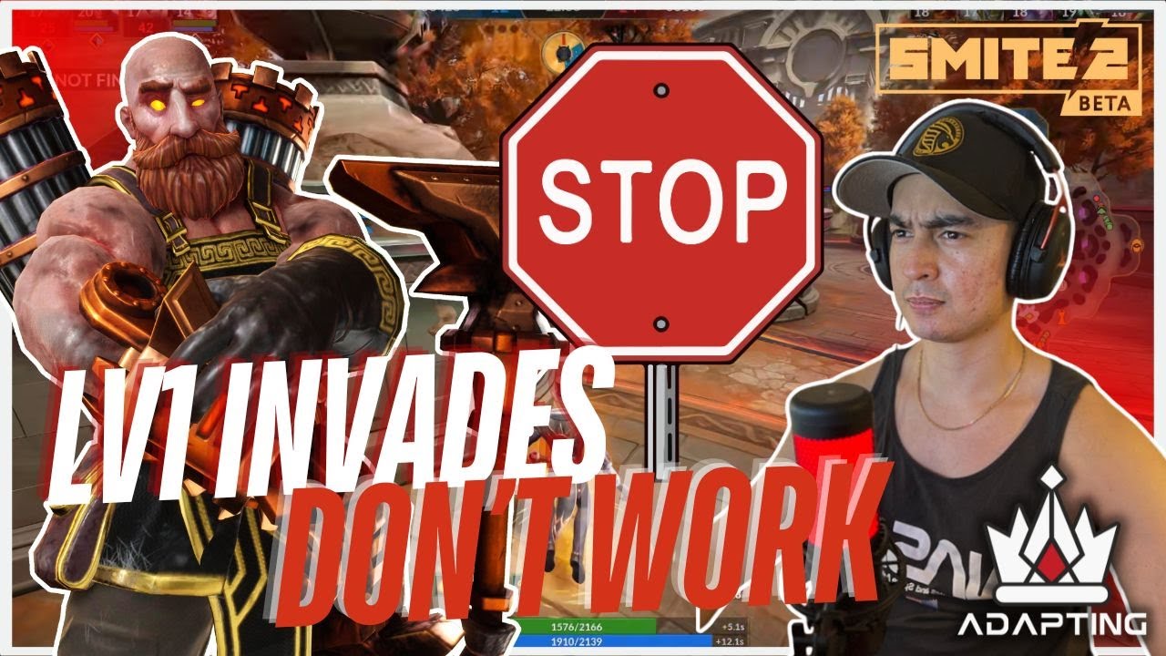 STOP WITH THE LEVEL ONE INVADES!!! Smite 2 Deity Ranked Conquest