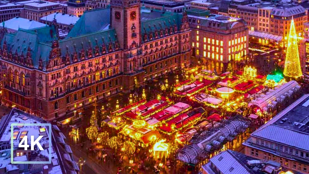Hamburg, The Most MAGICAL CHRISTMAS Walk in Germany 🇩🇪 🎄 4K UHD Walking Tour with City Highlights