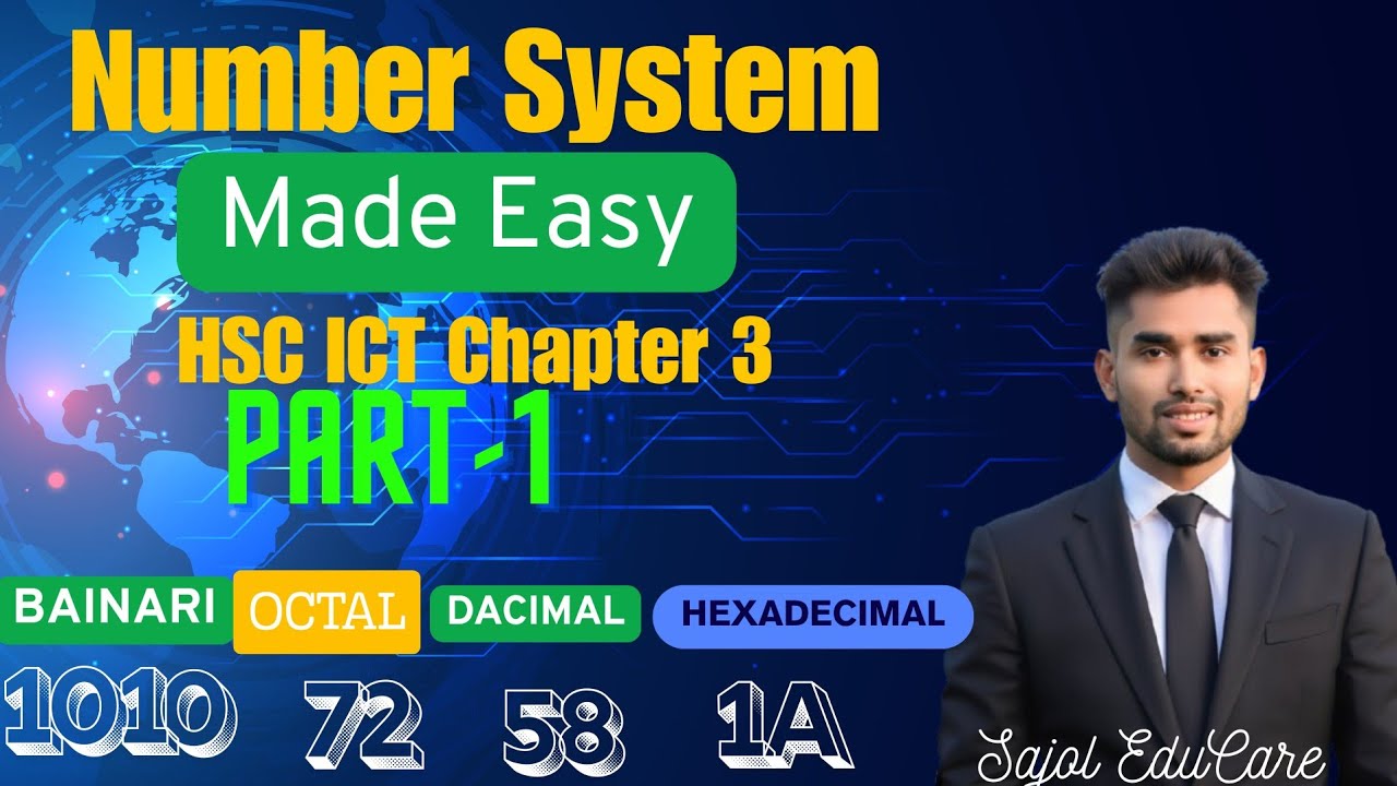 HSC ICT Chapter 3 Number System | সংখ্যা পদ্ধতি | Binary, Decimal, Octal, Hexadecimal 