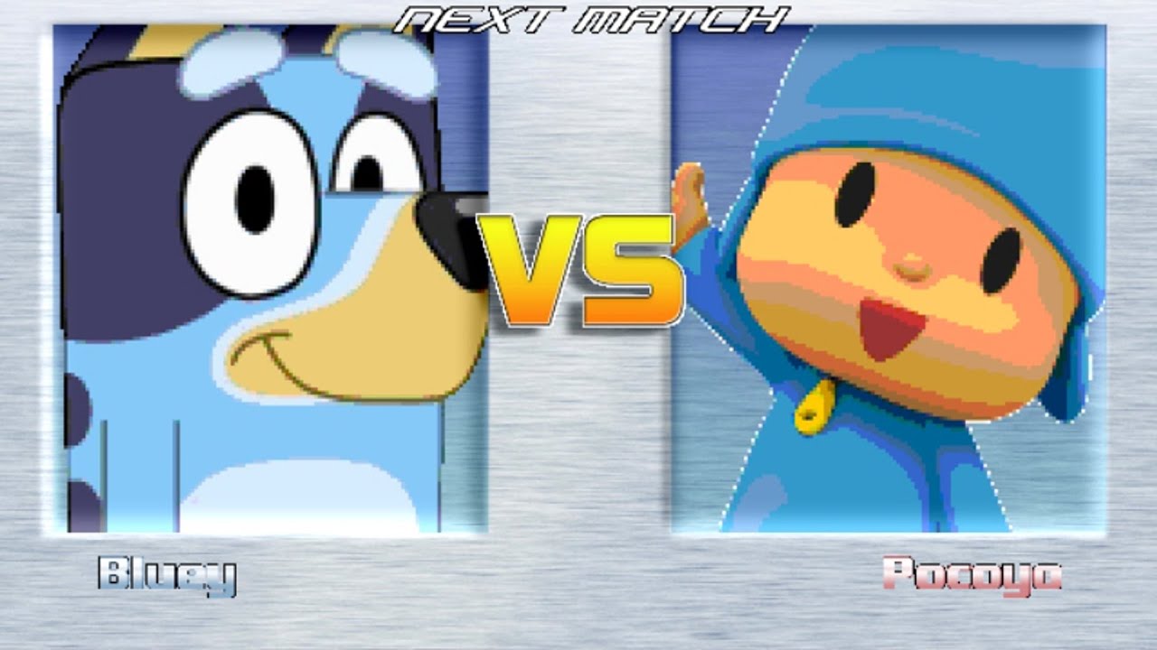M.U.G.E.N BATTLES | Bluey vs Pocoyo