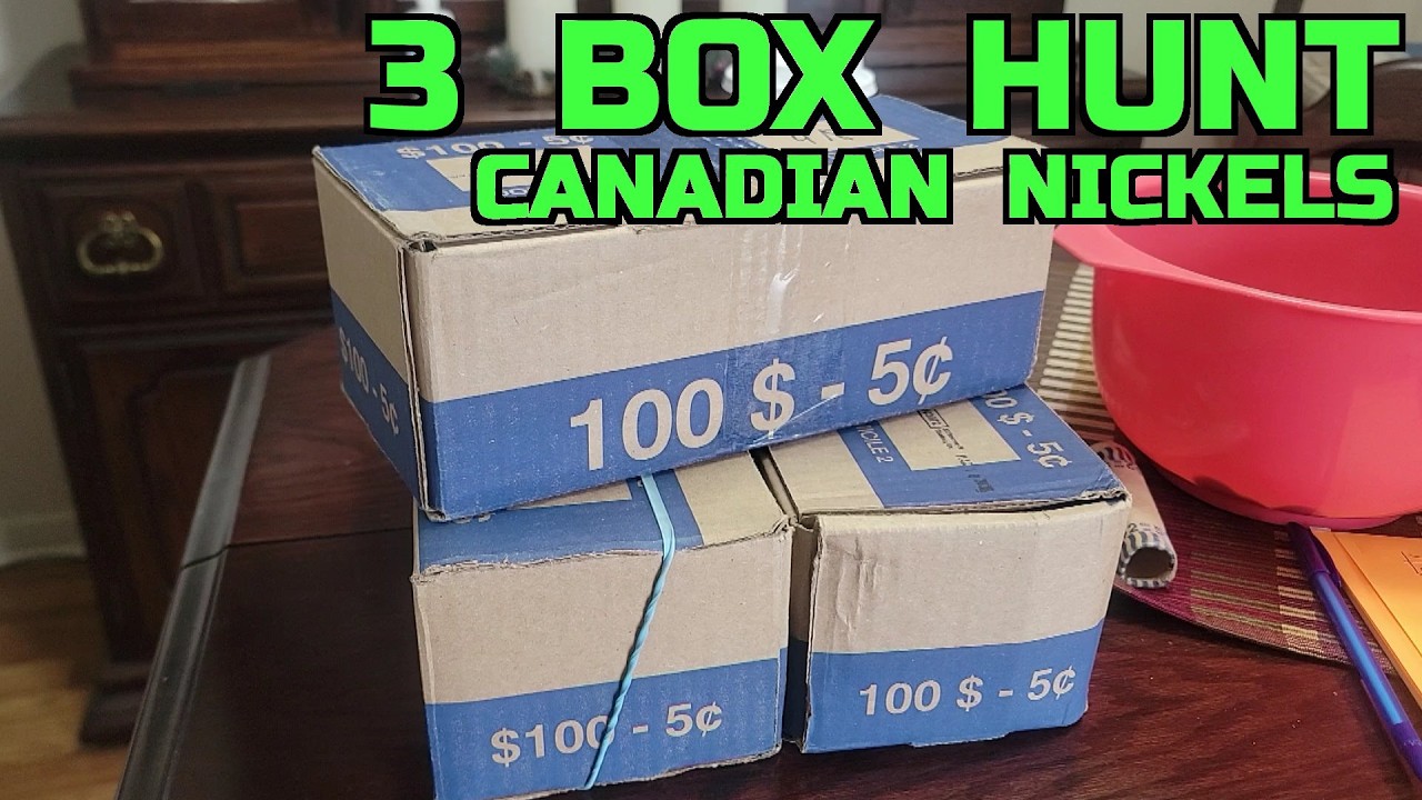 3 Box Hunt Of Canadian Nickels & Starting Of Nickel Book