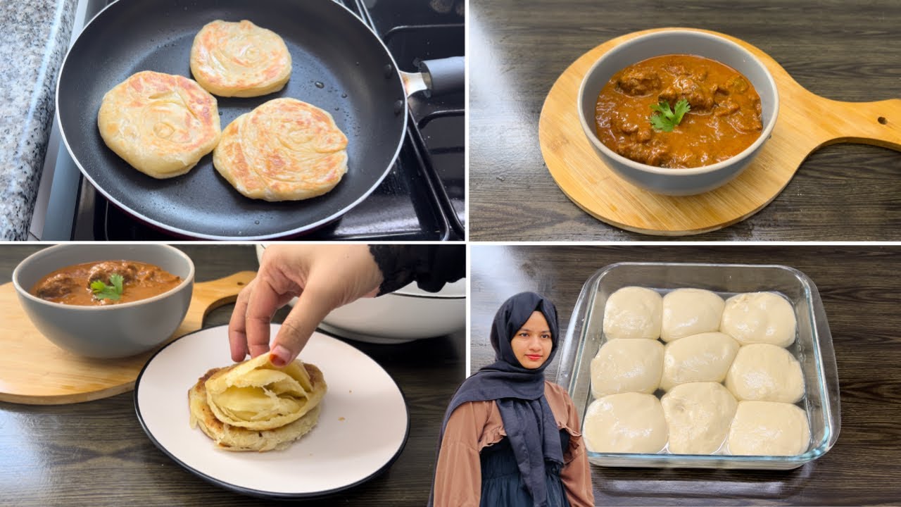 ഇന്നലെ രാത്രി ഇതായിരുന്നു 🔥ഇങ്ങക്ക് അറിയൂലെ🤦‍♀️ Special BUN parotta recipe malayalam | chicken curry