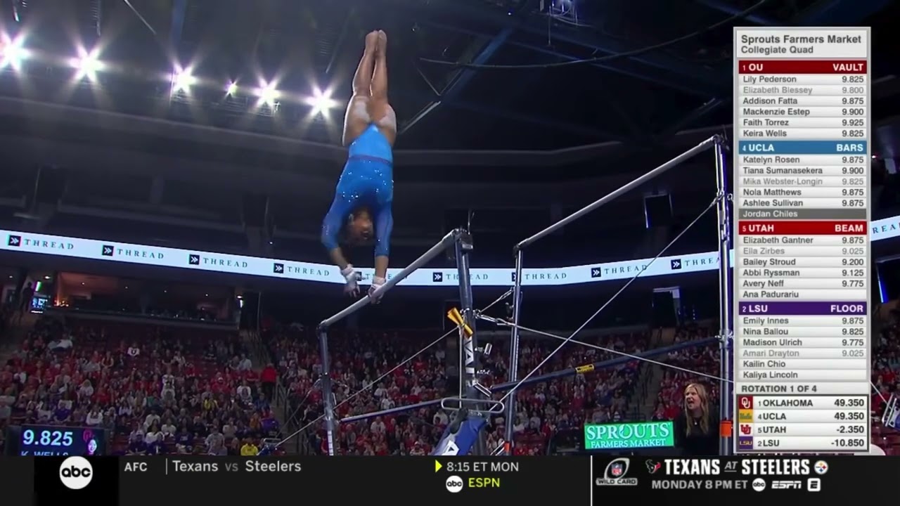 Jordan Chiles Bars UCLA @ Sprouts Quad Meet 2026 9.900