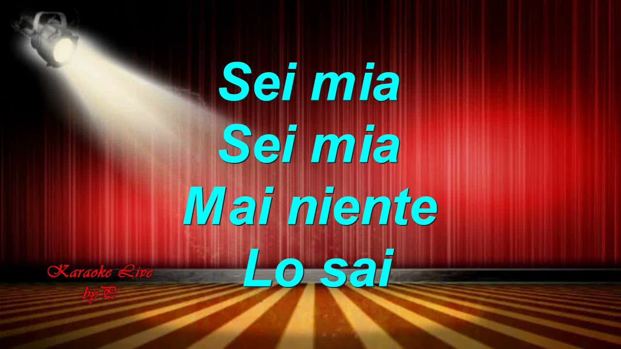 IO CHE NON VIVO SENZA TE.  KARAOKE LIVE byP