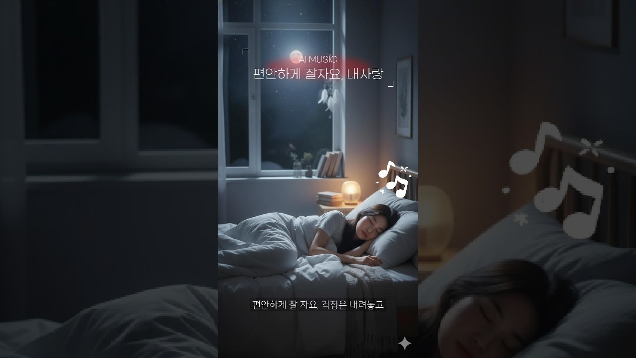 편안하게 잘자요, 내사랑 #잠잘때듣기좋은노래 #잠잘오는음악 #취침음악