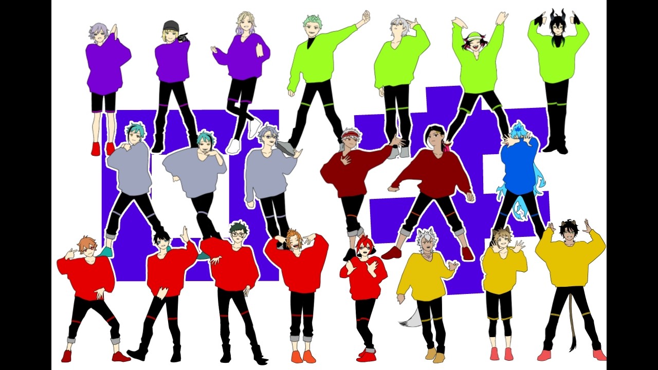 【手描きツイステ】NRC生にロ/キ踊ってもらった