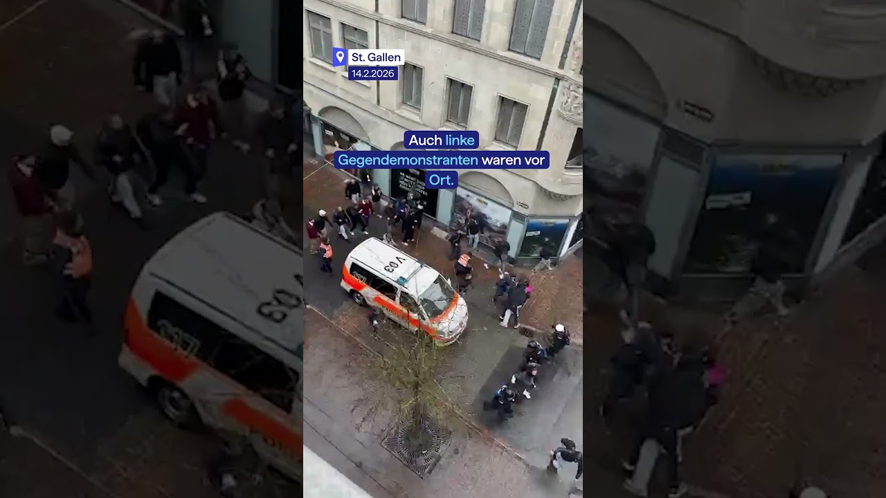 Impfgegner demonstrieren in St. Gallen &ndash; Antifa plant Gegenaktionen. 🚨 #20min #news #20minuten