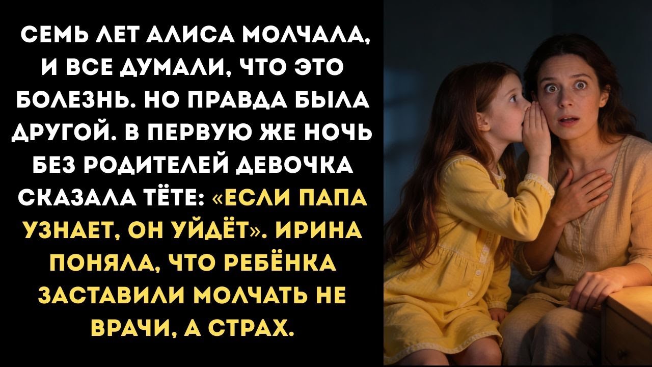 Семь лет Алиса молчала, и все думали, что это болезнь. Но правда была другой....
