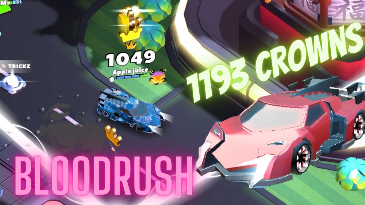Getting 1193 Crowns with Bloodrush | Skirmish offline mode | Crash of Cars