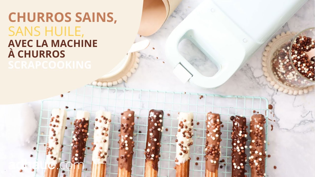RECETTE - Churros fait maison, sains et sans huile, avec la machine &agrave; churros ScrapCooking