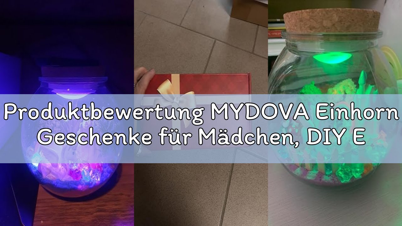 Produktbewertung MYDOVA Einhorn Geschenke für Mädchen, DIY Einhorn Terrarium Bastelset mit Timing Fe