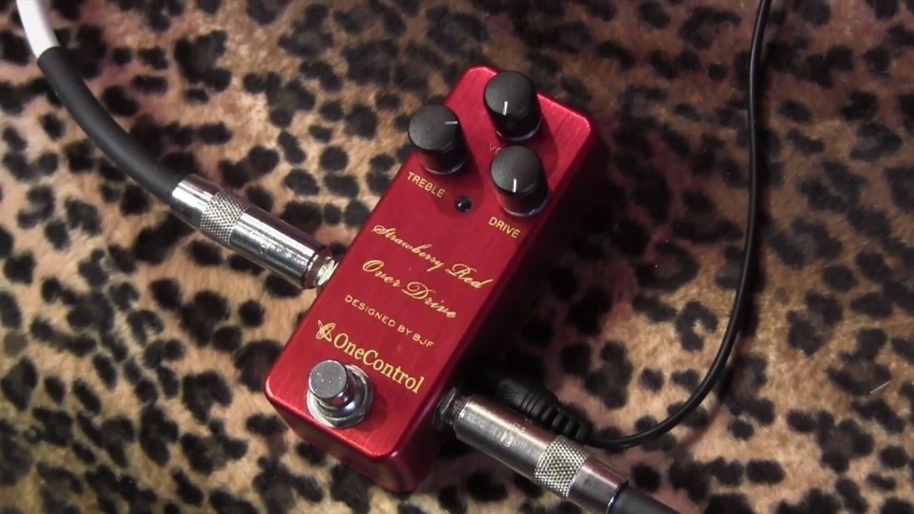 One Control STRAWBERRY RED OVER DRIVE (BJF design) demo with Warmoth Mooncaster