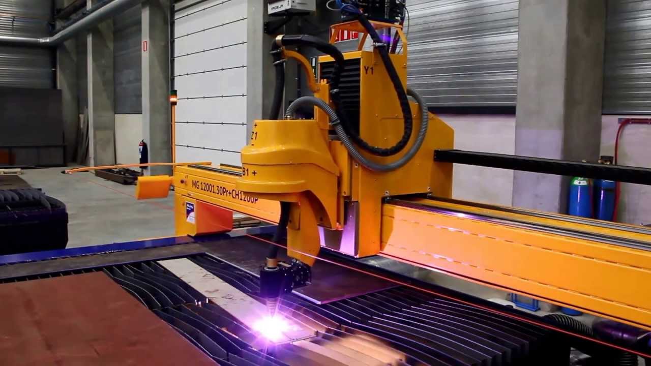 MicroStep MG - plasma cutting machine demonstration