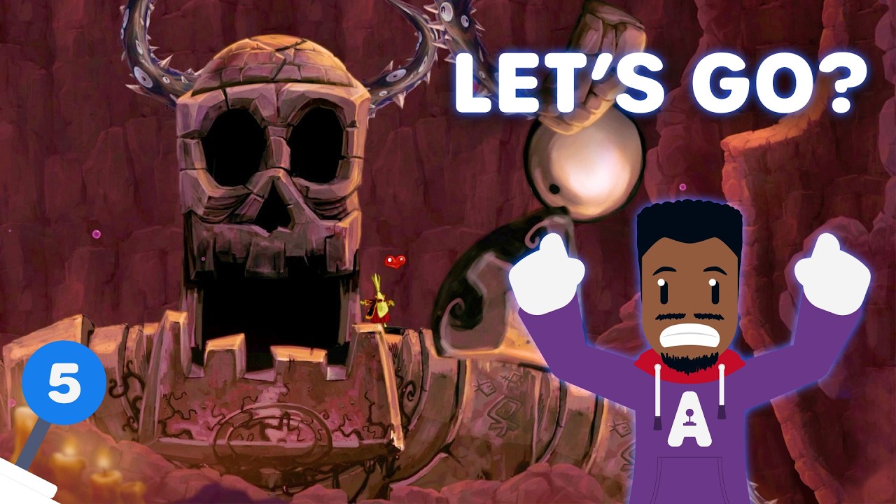Freezing My Tail Off, and Dodging Golems with Magma Rocks in Rayman Origins | Part 5