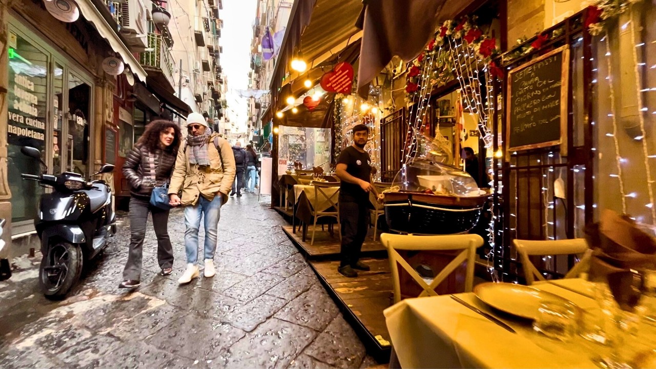 🇮🇹 Morning Walk in Naples, Italy | 🏰 🌊 🏛️ | 4K HDR 60FPS 🇮🇹