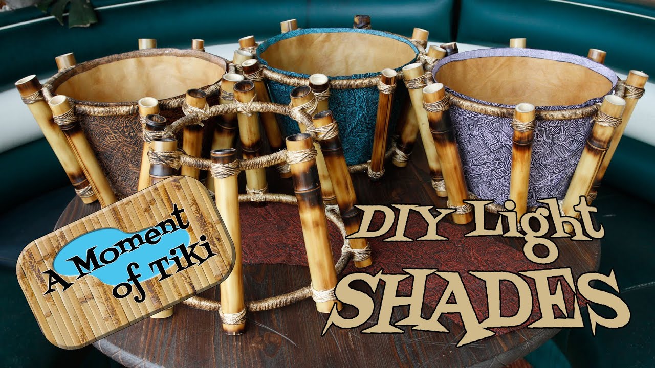 DIY Tiki Bar Light Shades - A Moment of Tiki Episode 60