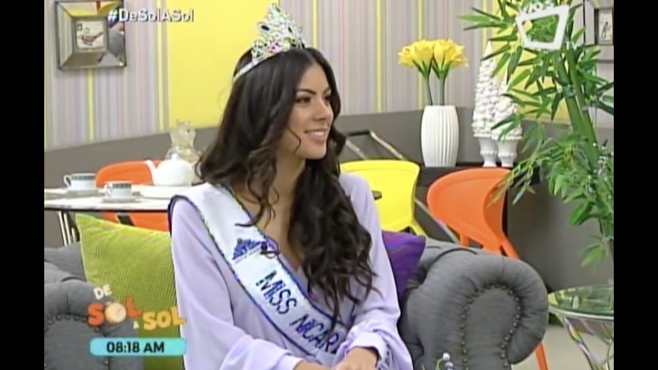 Miss Nicaragua 2018 Adriana Paniagua en De Sol a Sol