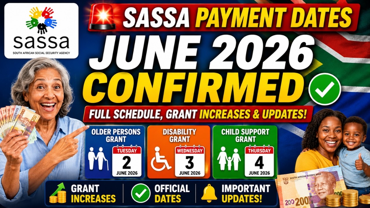 🚨 SASSA Payment Dates June 2026 CONFIRMED ✅ Full Schedule, Grant Increases & Updates!
