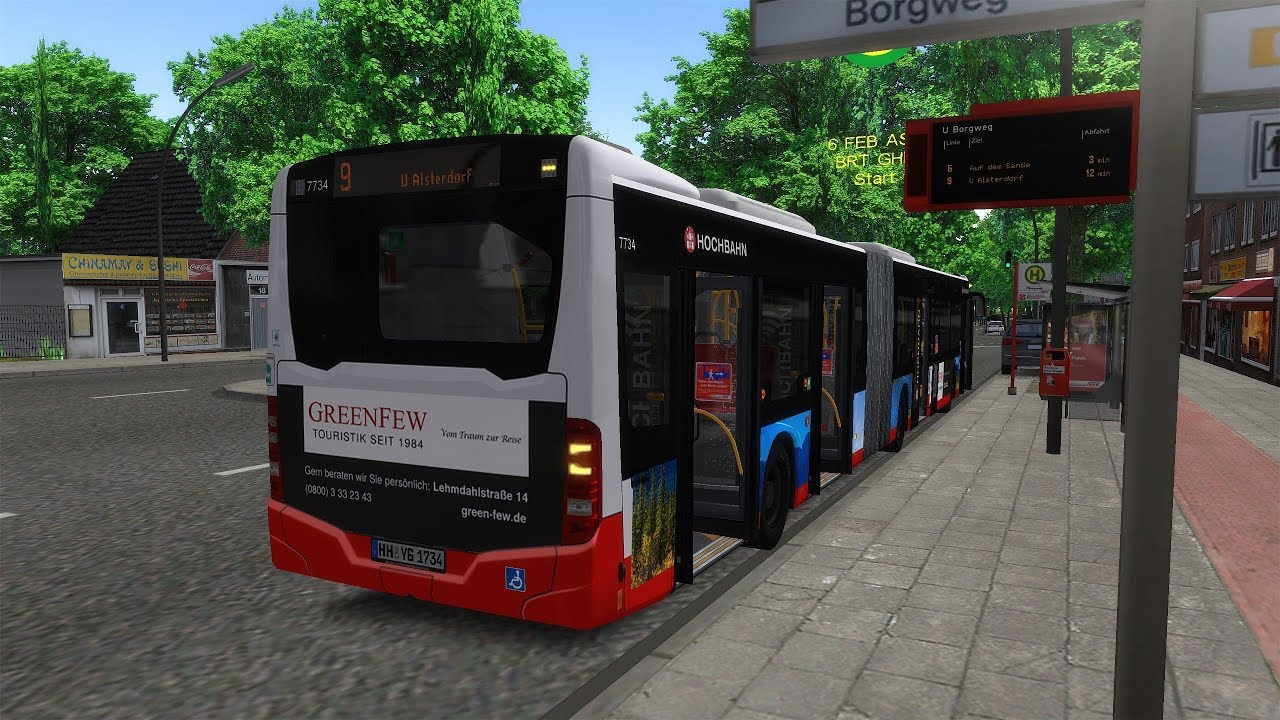 Eine neue Linie mit Fahrplan! - MB Citaro 2G - Hochbahn - Hamburg - Linie 9 - OMSI 2