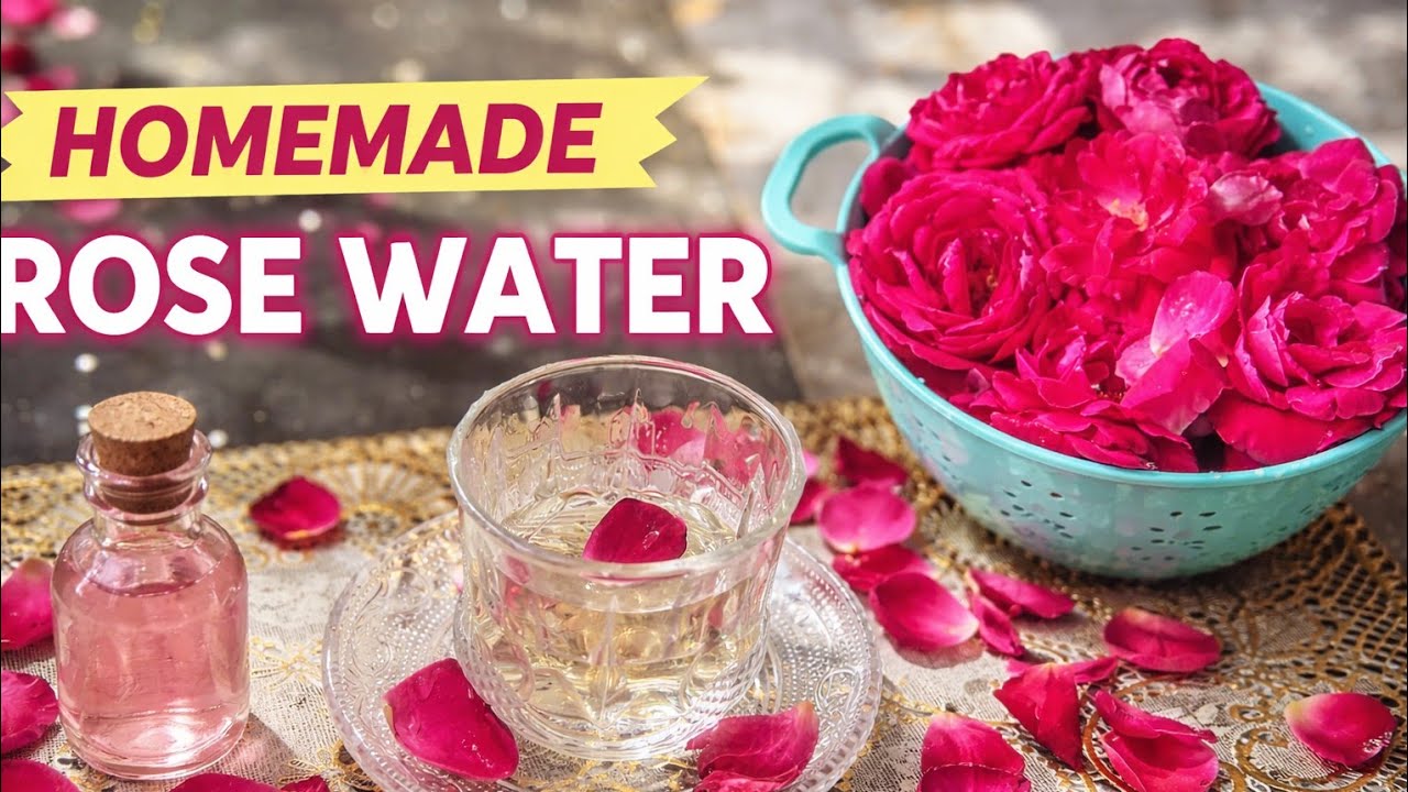 Dise tarike se banaye gulab jal | होममेड रोज वॉटर | homemade rose water recipe 