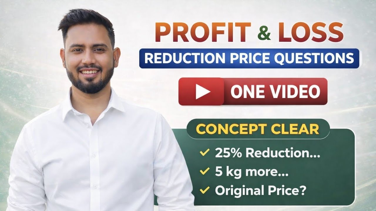 Profit and Loss // Reduction Price Questions// Math by Rintu Sir// BSCC Online // #bscc #Competitive