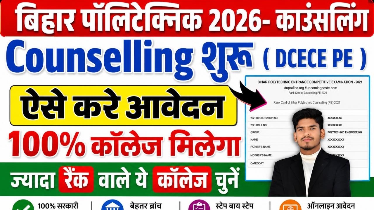 BIHAR POLYTECHNIC 2026 COUNSELLING DATE | DCECE PE 2026 | CHOICE FILLING 2026 || CUTOFF |