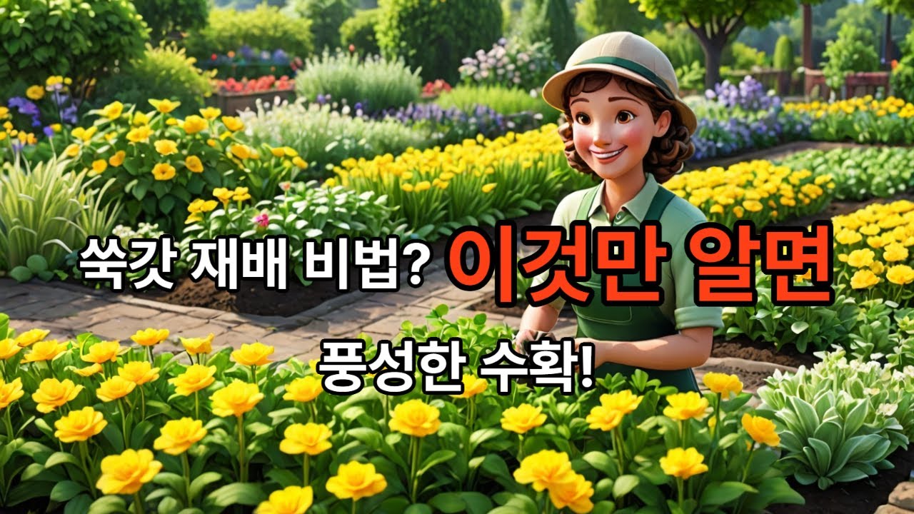 쑥갓 재배는 이렇게