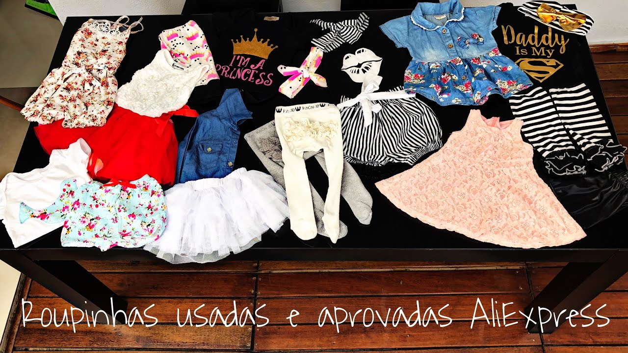 Roupinhas de bebê menina da China - comprinhas aliexpress