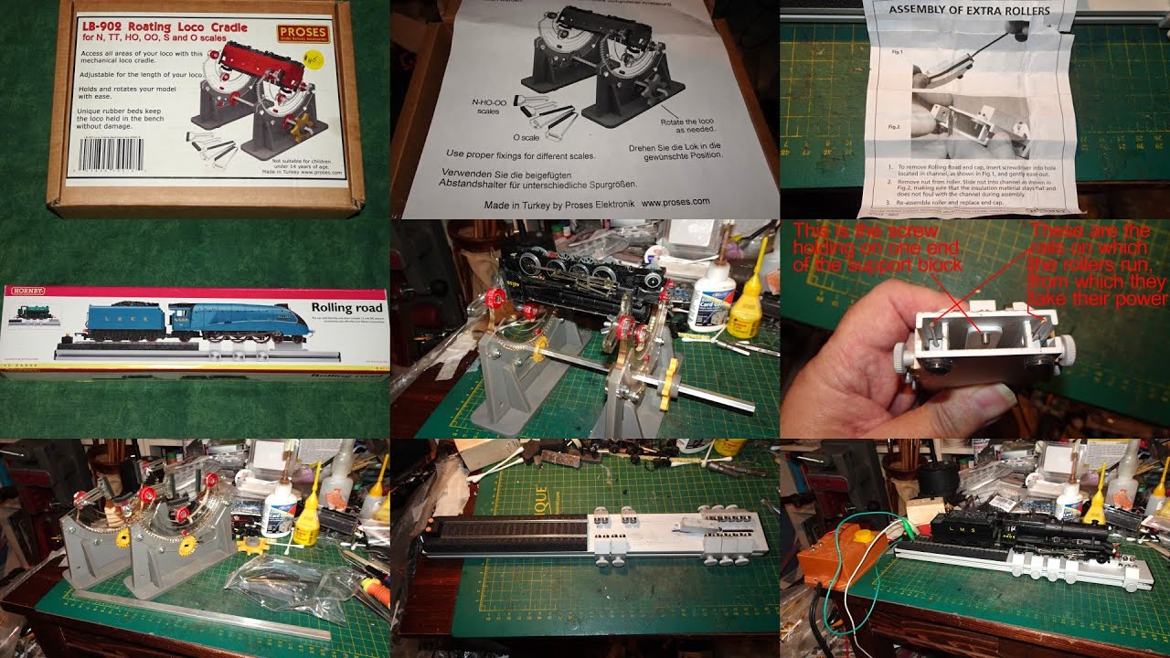 OO 277, Proses Loco Cradle, Hornby Rolling Road