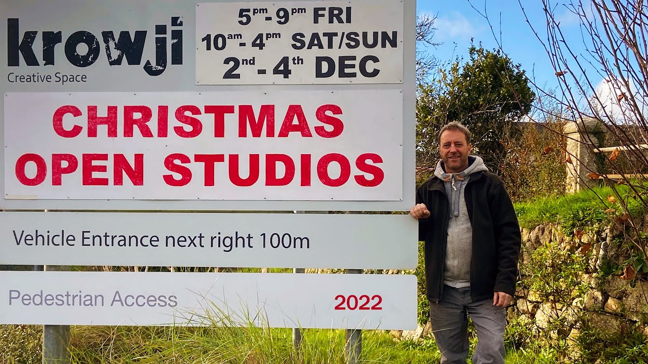 Christmas Open Studio - my art studio at Krowji, Redruth, Cornwall 2022