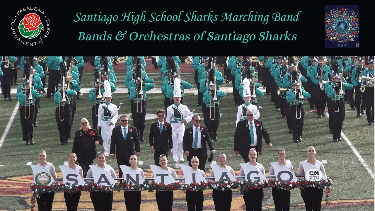 Santiago High School Sharks Marching Band - 2024 Pasadena Bandfest